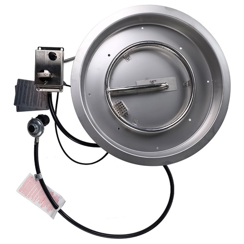 Round stainless steel fire - stainless,
