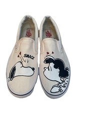 Vans X Peanuts Snoopy Skateboard Shoes Sneakers 2017 UK 8.5 Limited Edition