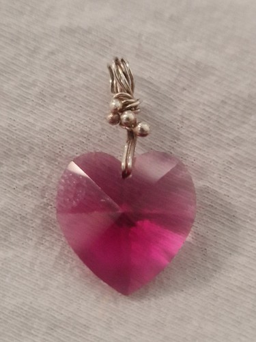 Swarovski crystal pink heart - swarovski,