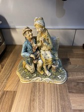 Vintage Naturecraft Stoneware Figurine – “Celebration”– Hand-Painted Collectible