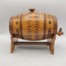 Vintage wooden decorative keg
