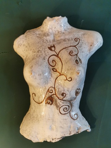 Raku ceramic female nude - ,