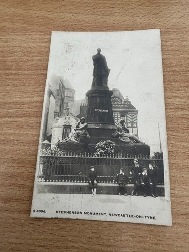 Postcard stephenson monument - postcard,