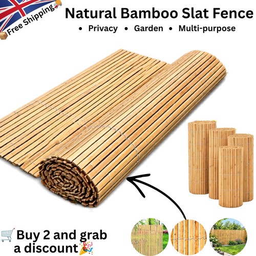 Heavy duty bamboo fence - 4m,