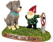 Large Garden Gnome Bad Dog