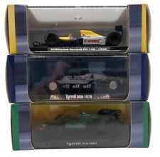 3x Atlas 1:43 F1 Tyrell 012-1983 - 008-1978 & Williams Renault FW 14B Models