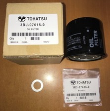 Genuine Tohatsu Oil Filter & Sump Bung Washer 15 20HP 25 30HP 4-Stroke Outboard