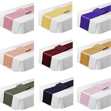 Satin Table Runner 30cm x 275cm Wedding Reception Banquet Party Decoration