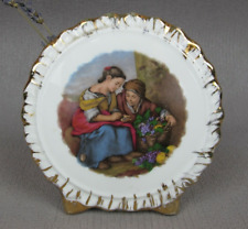 Liverpool Pottery POCKET VASE "Grape Harvest". Vintage, round, porcelain. 4.25"