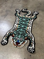 Tibetan Tiger Rug - Green -