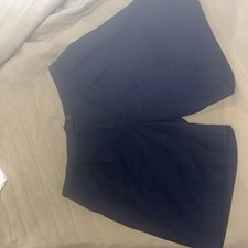 Next Navy Linen Shorts Size 18