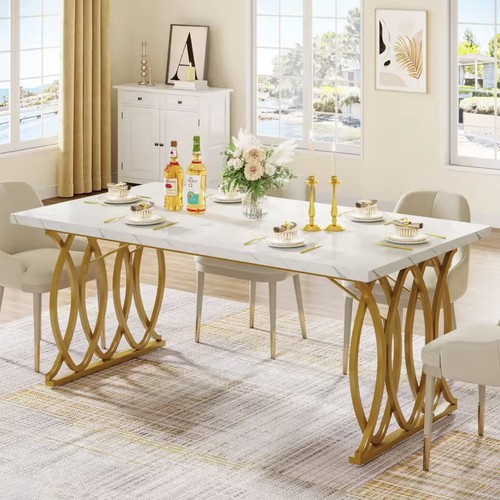 Luxury dining table 160cm - dining,