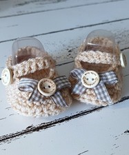 Crochet baby wool shoes mary - crochet,