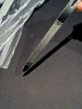 2xStainless Steel Nail Files Double Side Metal Nail File Manicure Pedicure use