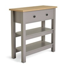 Home Winchester 1 Drawer Console Table - Grey | Modern Hallway Side Storage Unit