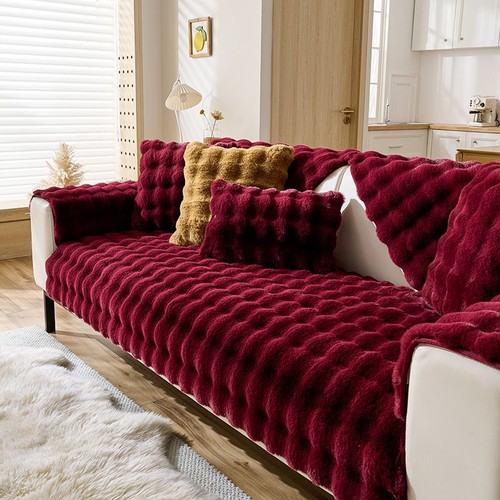 Fluffy fur sofa - fur, covers