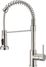 FORIOUS Kitchen Tap, Spring Kitchen Sink Mixer Taps, Commercial Faucet