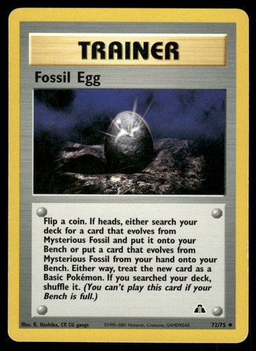 Pokemon cards fossil egg 75 - cards,