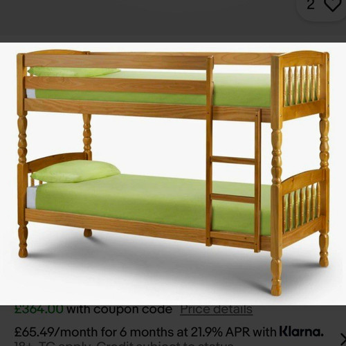 Wooden single bunk bed frame - bunk,
