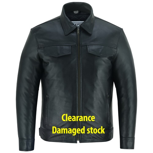 Leather casual biker - leather, fashion