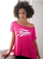Fame  off the shoulder pink t