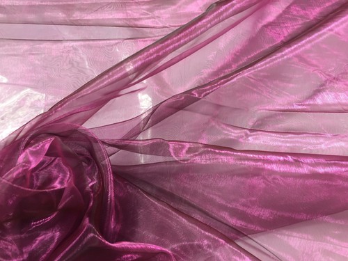 Plain sheer organza fabric - plain,