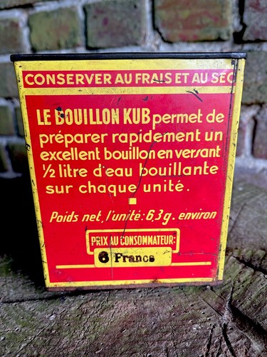 Vintage french bouillon kub - vintage,