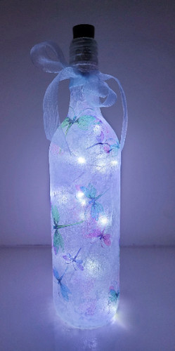 Dragonfly bottle lamp - bottle,