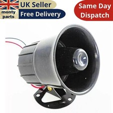 12V Musical Claxon Horn Emergency Police Warning Siren for Vas Trailer Camper