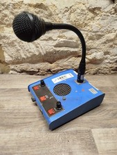 vintage broadcasting desk microphone set up . vintage . prop ? untested 