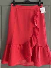 Boden Midi Red Skirt With