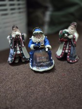Thomas Kinkade Old World Santas x 3. 1st Issue from Ashton Drake