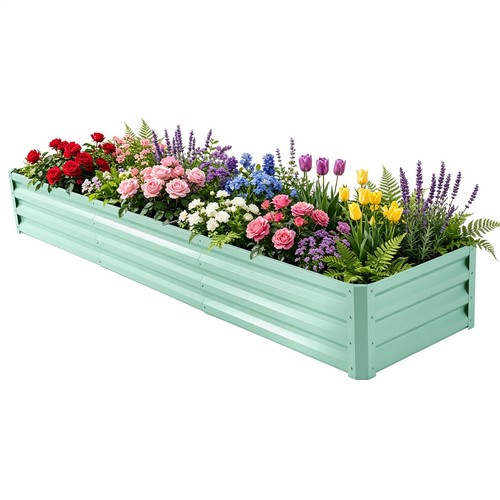 Galvanised steel raised garden - steel,