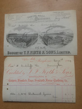 Illustrated  Brighouse  Carpet  Manufacturers  Invoices.