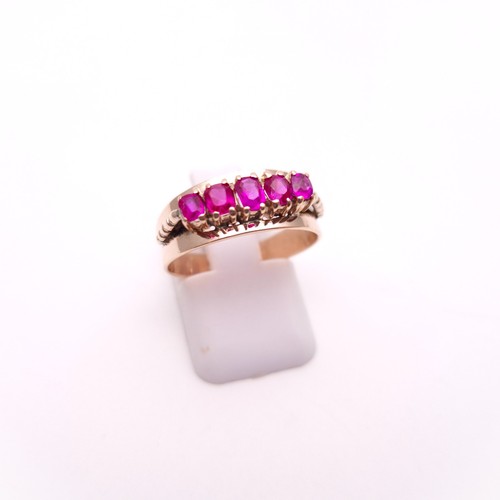 9ct rose gold - rose, antique
