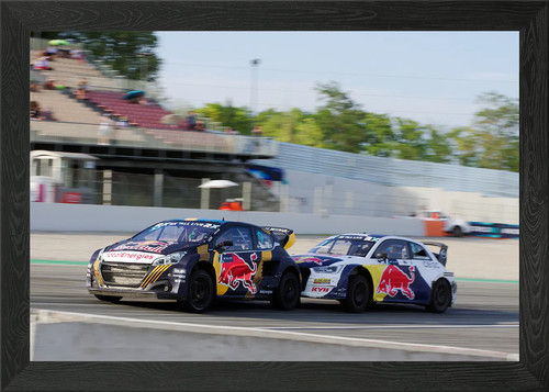 Rallycross race action - race, framed