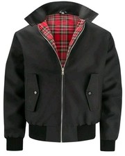 MENS HARRINGTON JACKET MOD SKINHEAD VINTAGE SCOOTER BIKER RETRO JACKET COAT