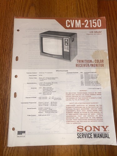 Sony trinitron color - trinitron®,