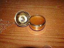 Revlon Moondrops apple pendant and chain perfume vintage item and very rare