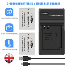 2xNB-5L Battery+Charger for