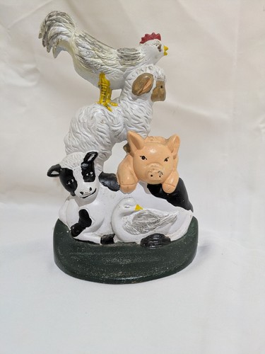 Cast iron farm - farm, doorstop