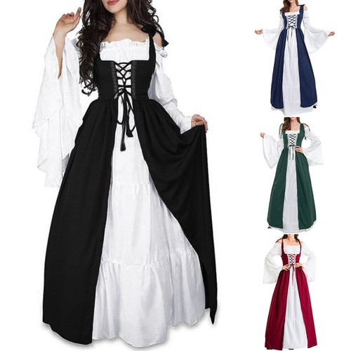 Women medieval dress retro - dress,