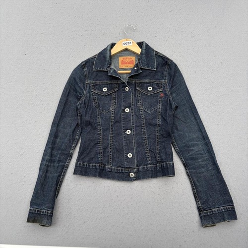 Replay blue jeans denim jacket - replay,