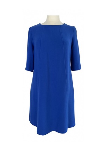 Goat blue wool crepe - wool-crepe, dress,