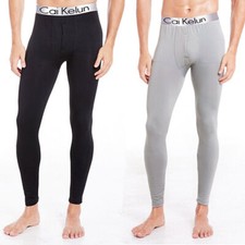 Mens Thermal Underwear Pants Leggings Stretch Long Johns Soft Winter Trousers 