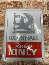 Vauxhall Small Parking Only  Retro Embossed Metal Sign, Home, Garage, Man cave