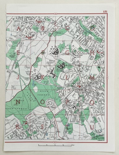 Large vintage 1960s - large, map
