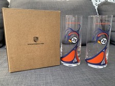 Genuine Porsche Glass Cups x 2