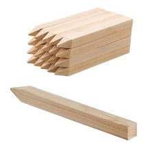 Uimoso Wooden Garden Stakes 20Pcs 12x1x1 in Durable Fir Wood for Surveying