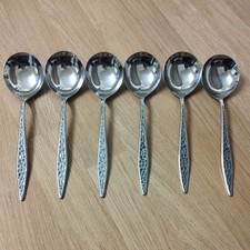 6 x Viners Mosaic Soup Spoons